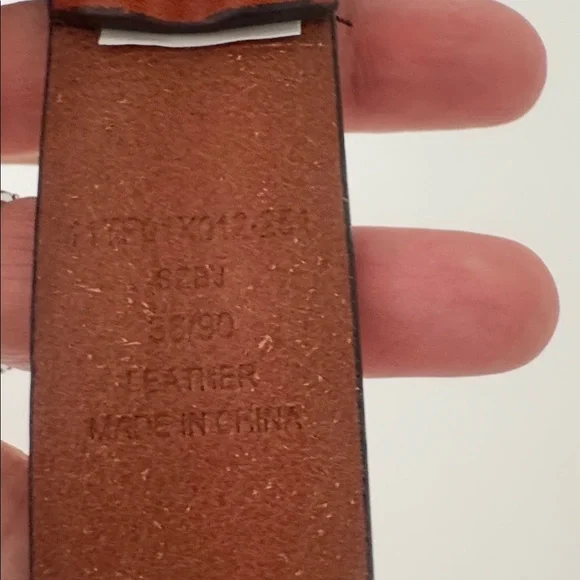 TRAFALGAR Men's Tan Leather Belt 36/90 - Picture 4 of 4